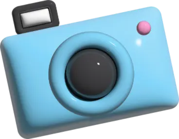 blue camera